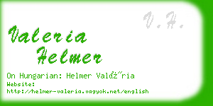 valeria helmer business card